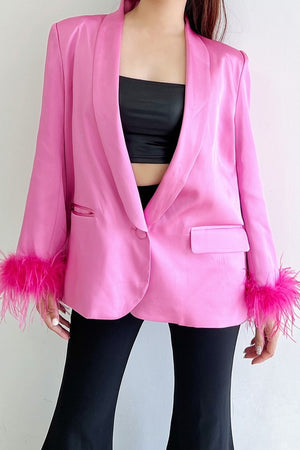 Barbie | Blazer with fur Trim