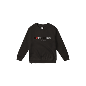 I Love Fashion Kids Crewneck Sweatshirt