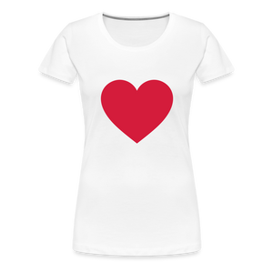 Heart T - white