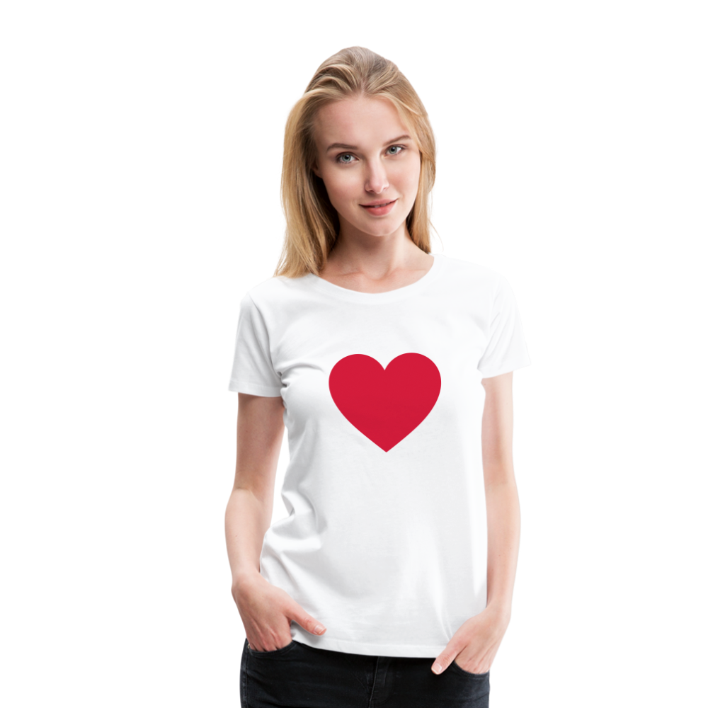 Heart T - white