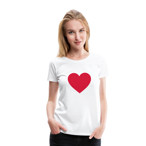 Heart T - white