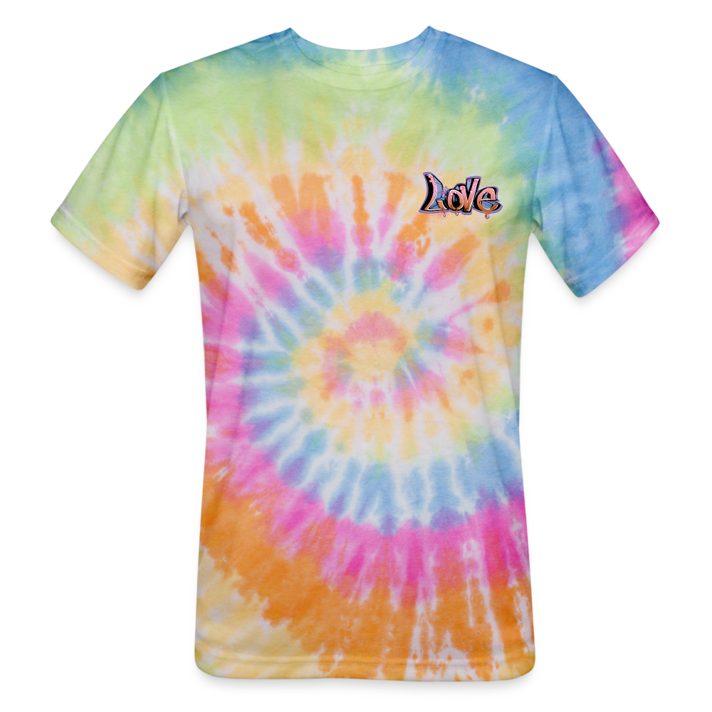 Love Tie Dye T-Shirt - rainbow