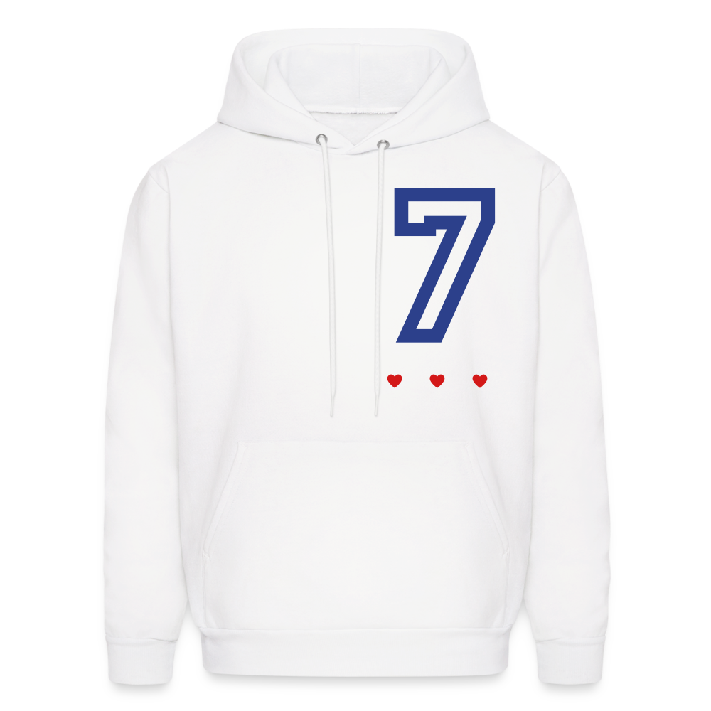 uni 7 Hoodie - white