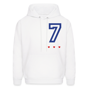 uni 7 Hoodie - white