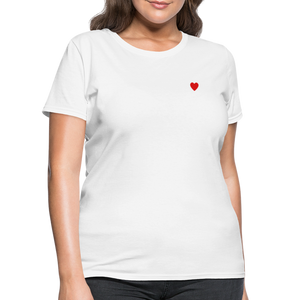 Mini Heart T - white